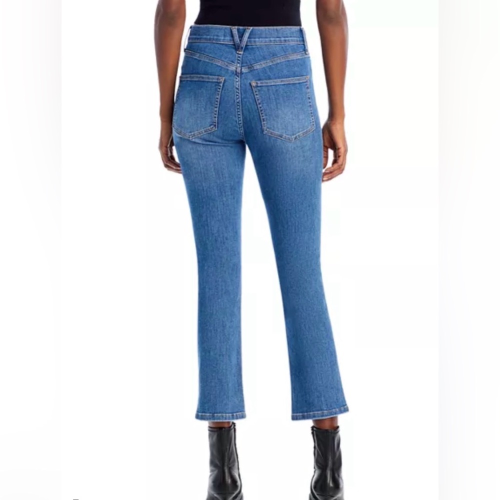 VERONICA BEARD Carly High Rise Kick Flare cropped Jean in Sierra 25 - Picture 5 of 7
